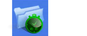 Blauem Hintergrund Ordner Fehler Computer Symbol Vektor-ClipArt