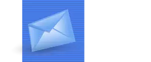 Latar belakang biru e-mail ikon komputer gambar vektor