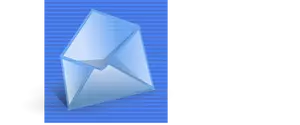 Blauwe achtergrond mail computer pictogram vector illustraties
