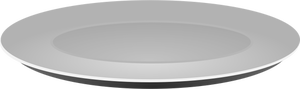 ClipArt vettoriali di piatto di pianura in scala di grigi