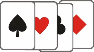 Vektor Clip Ar Reihe von Karten-Glücksspiel