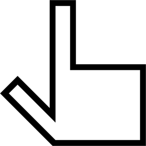 Vektör görüntü kadar gösteren bir squarey el
