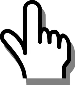 Vector illustration of cursor sign