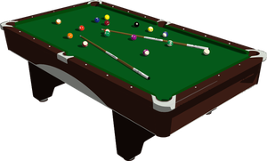 Pool table vector image