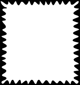 Vektorový obrázek ikony obdélníkové prázdné poštovní známka