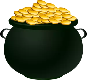 A pot of gold vector image