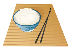 Ilustração de vetor de panela de arroz