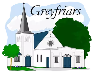 Vektorgrafik av Greyfriars presbyterianska kyrkan