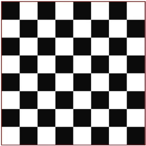 Outlined chessboard