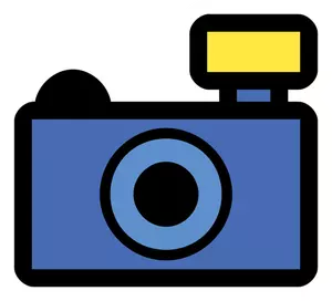 Fotografia amatoriale fotocamera icona vector ClipArt