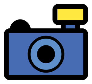 Vector image of photo cam icon