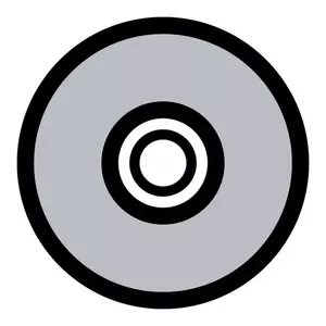Monochrome CD-Vektor-Bild
