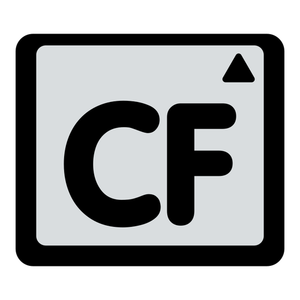 CF wektor ikona