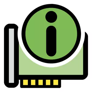 Vector graphics of primary hardware information KDE icon