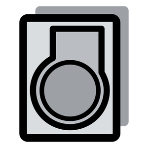 Monochrome of a web icon