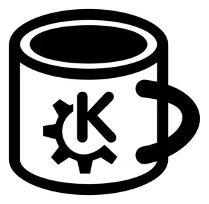 Clipart vetorial de pictograma de caneca de café
