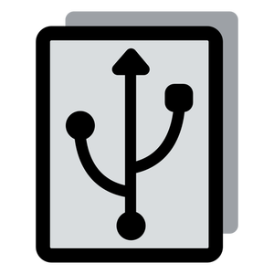 Image de vecteur pour le disque USB