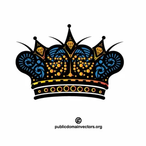 Vector image of a crown