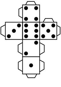 Printable dice