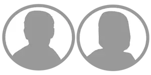 Mężczyzna i kobieta obraz profilu