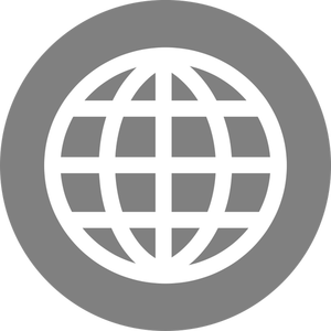 Immagine vettoriale Internet globo icona