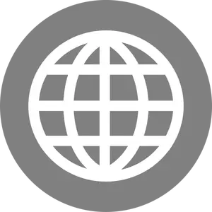 Imagem de vetor de ícone de globo Internet