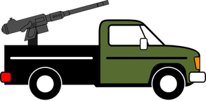 Fighting vehicle vector clip art