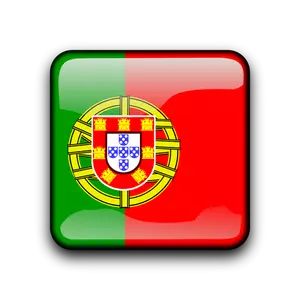 Bandiera portoghese vettoriale