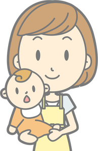 Matka i dziecko wektor ilustracja