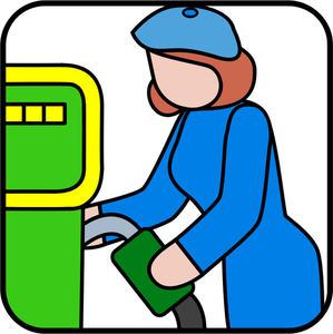 Pumpen von Gas-symbol