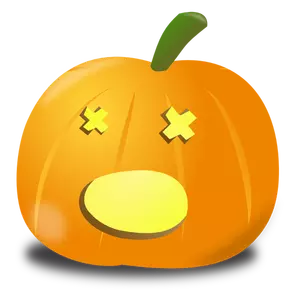 Amazed pumpkin vector graphics