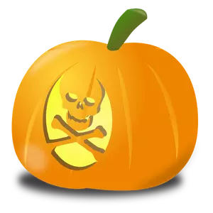 頭蓋骨かぼちゃベクトル クリップ アート