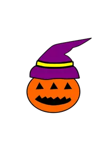 Cor da imagem de vector abóbora de Halloween tribal