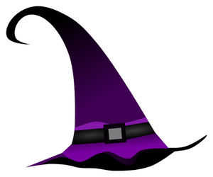 ClipArt vettoriali cappello di strega viola