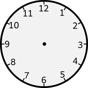 Graphiques vectoriels d'horloge murale avec chiffres