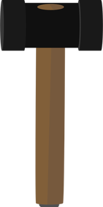 Vector illustration of club hammer