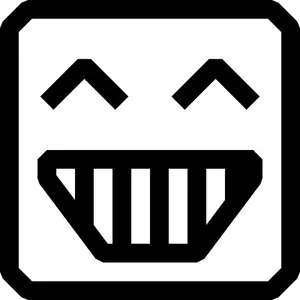 Happy user vector icon