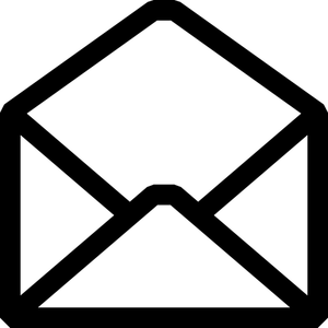 Open letter vector icon