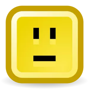 Verwirrt Smiley-Vektor-Symbol