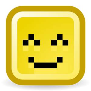 Happy smiley vector icon