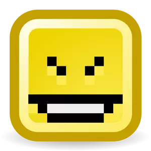 Brutale smiley vector icoon
