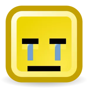 Huilen vector smiley icoon
