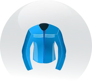 Blå racing läder jacka vektor clip artt