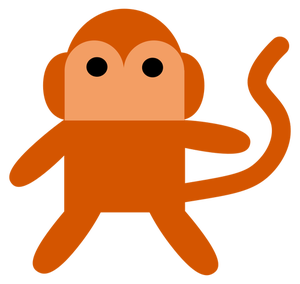 Cheeky Monkey vektorbild