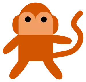 生意気な猿ベクトル画像