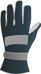 Leather racing glove vector image