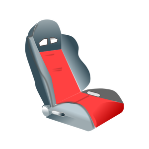 Racing car seat vector image