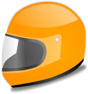 Orange Autorennen Helm-Vektorgrafiken