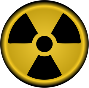 Vector clip art of nuclear radiation symbol