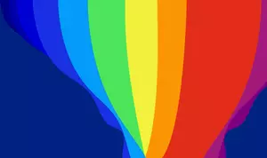 Simbolo di vettore astratto del Rainbow